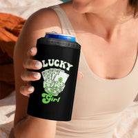 Funny St Patrick's Day Casino Games 4 in 1 Can Cooler Tumbler Lucky Girl Shamrock Casino Poker Chips Cards