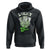Funny St Patrick's Day Casino Games Hoodie Lucky Girl Shamrock Casino Poker Chips Cards