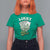 Funny St Patrick's Day Casino Games T Shirt For Women Lucky Girl Shamrock Casino Poker Chips Cards