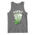 Funny St Patrick's Day Casino Games Tank Top Lucky Girl Shamrock Casino Poker Chips Cards