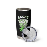 Funny St Patrick's Day Casino Games Tumbler Cup Lucky Girl Shamrock Casino Poker Chips Cards
