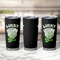 Funny St Patrick's Day Casino Games Tumbler Cup Lucky Girl Shamrock Casino Poker Chips Cards