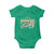Funny St Patrick's Day Cowboy Cowgirl Baby Onesie Howdy Go Lucky Shamrock
