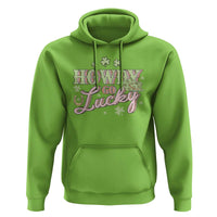 Funny St Patrick's Day Cowboy Cowgirl Hoodie Howdy Go Lucky Shamrock