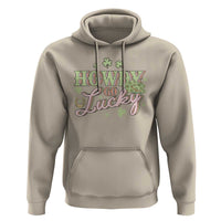 Funny St Patrick's Day Cowboy Cowgirl Hoodie Howdy Go Lucky Shamrock