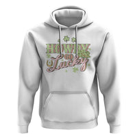 Funny St Patrick's Day Cowboy Cowgirl Hoodie Howdy Go Lucky Shamrock
