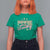 Funny St Patrick's Day Cowboy Cowgirl T Shirt For Women Howdy Go Lucky Shamrock