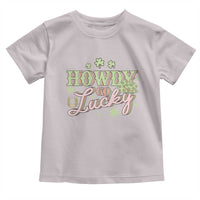 Funny St Patrick's Day Cowboy Cowgirl Toddler T Shirt Howdy Go Lucky Shamrock