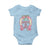 Funny St Patrick's Day Cowgirl Coquette Baby Onesie Howdy Go Lucky Pink Horseshoe