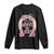 Funny St Patrick's Day Cowgirl Coquette Long Sleeve Shirt Howdy Go Lucky Pink Horseshoe