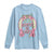 Funny St Patrick's Day Cowgirl Coquette Long Sleeve Shirt Howdy Go Lucky Pink Horseshoe