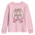 Funny St Patrick's Day Cowgirl Coquette Youth Sweatshirt Howdy Go Lucky Pink Horseshoe
