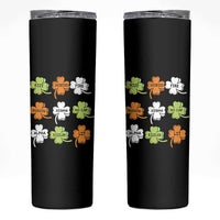 Funny Skibidi Rizz St Patrick's Day Skinny Tumbler Shamrock Clover Candy Rizzler Meme