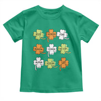 Funny Skibidi Rizz St Patrick's Day Toddler T Shirt Shamrock Clover Candy Rizzler Meme