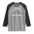 Funny American Football I'm Just Here For The Snacks Raglan Shirt Glitter Print