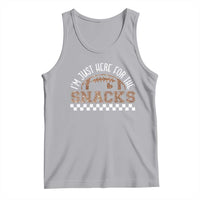 Funny American Football I'm Just Here For The Snacks Tank Top Glitter Print
