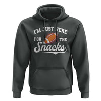 Funny American Football I'm Just Here For The Snacks Hoodie Vintage Star
