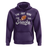 Funny American Football I'm Just Here For The Snacks Hoodie Vintage Star