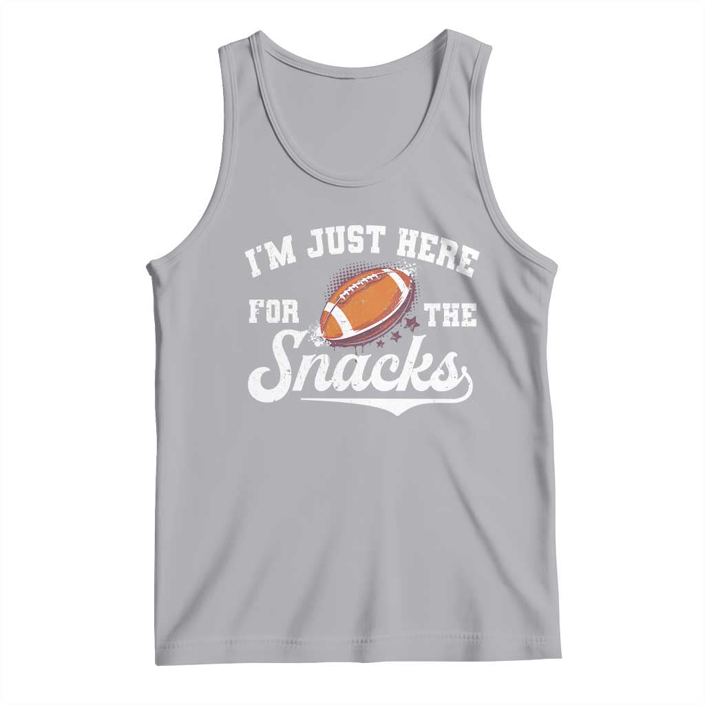Funny American Football I'm Just Here For The Snacks Tank Top Vintage Star