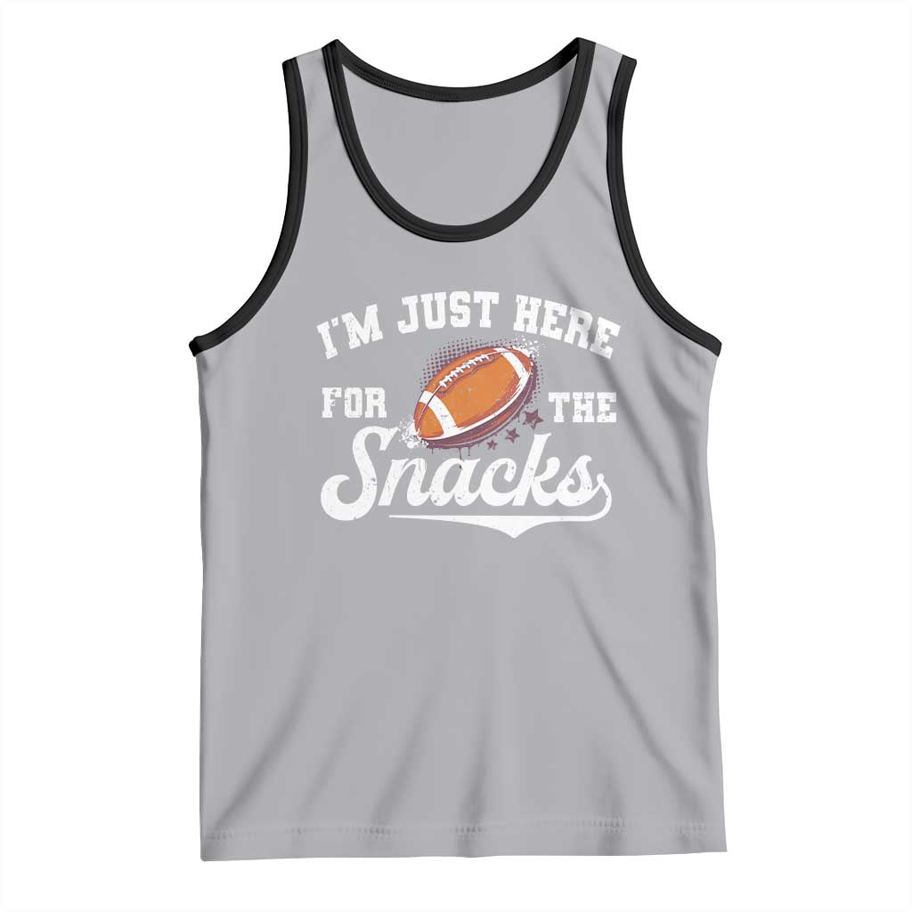 Funny American Football I'm Just Here For The Snacks Tank Top Vintage Star