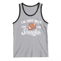 Funny American Football I'm Just Here For The Snacks Tank Top Vintage Star
