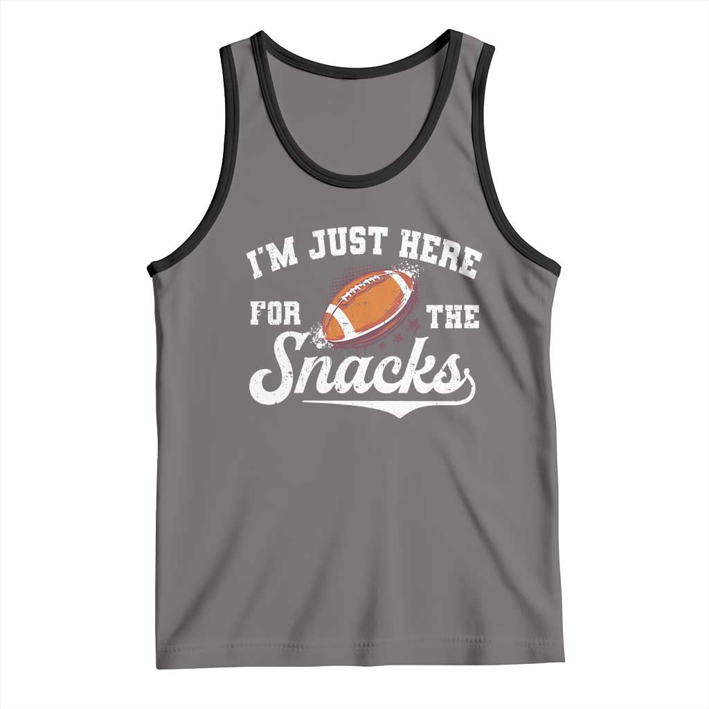 Funny American Football I'm Just Here For The Snacks Tank Top Vintage Star