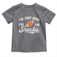 Funny American Football I'm Just Here For The Snacks Toddler T Shirt Vintage Star