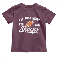 Funny American Football I'm Just Here For The Snacks Toddler T Shirt Vintage Star