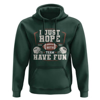 Funny American Football Hoodie I Just Hope Both Team Have Fun Helmet