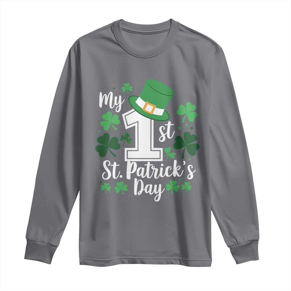 Funny My 1st St Patrick's Day Long Sleeve Shirt Shamrock