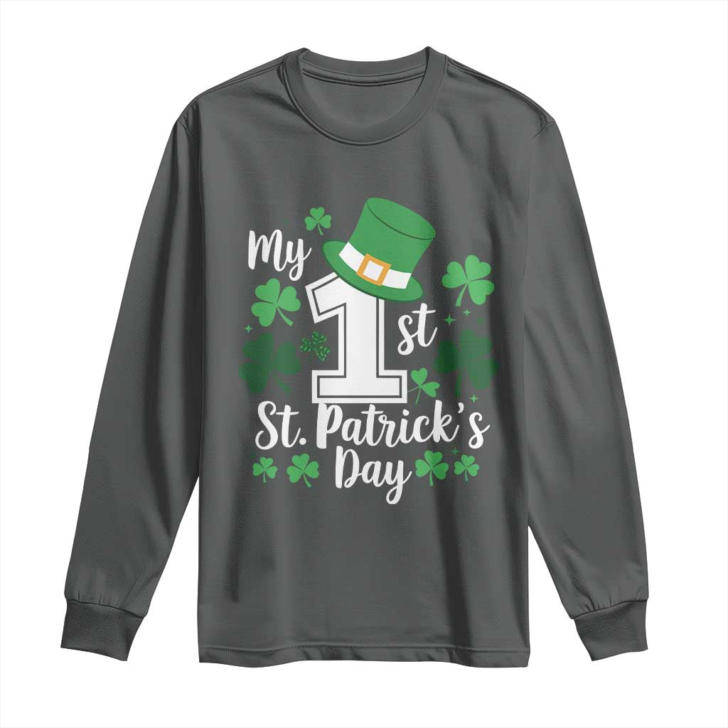 Funny My 1st St Patrick's Day Long Sleeve Shirt Shamrock