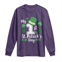 Funny My 1st St Patrick's Day Long Sleeve Shirt Shamrock