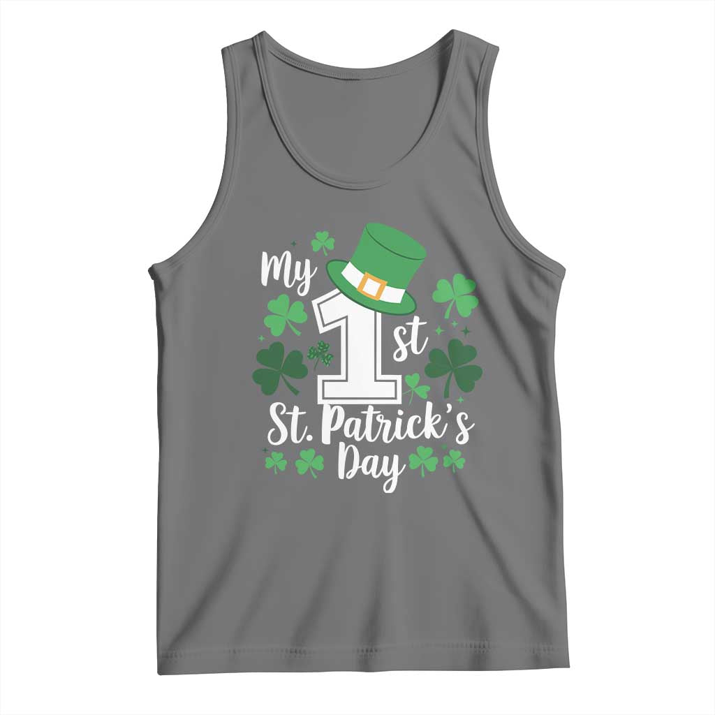 Funny My 1st St Patrick's Day Tank Top Shamrock