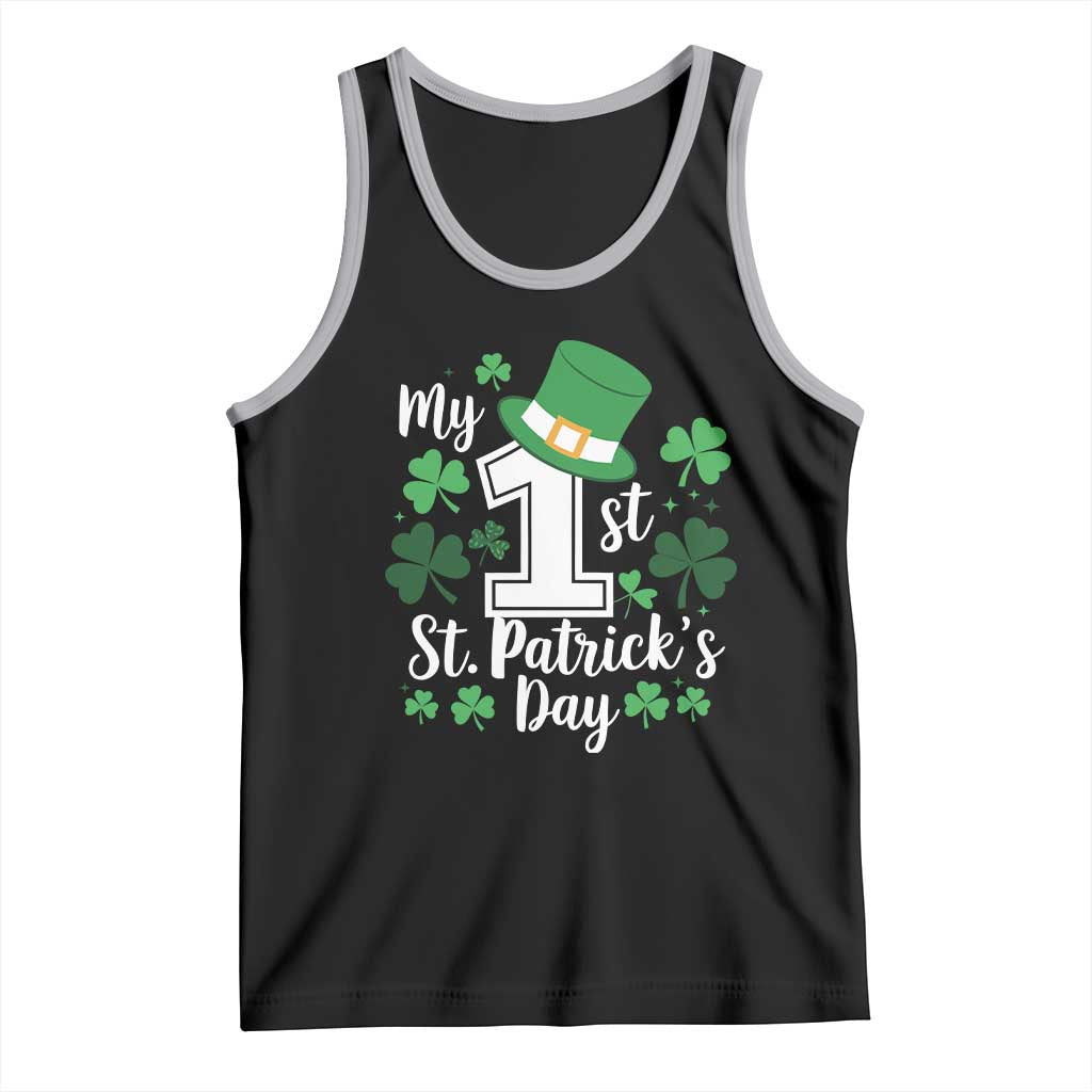 Funny My 1st St Patrick's Day Tank Top Shamrock