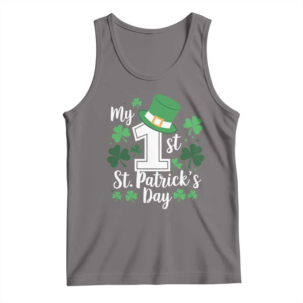 Funny My 1st St Patrick's Day Tank Top Shamrock
