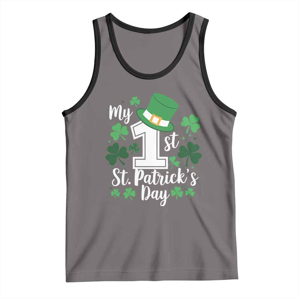 Funny My 1st St Patrick's Day Tank Top Shamrock