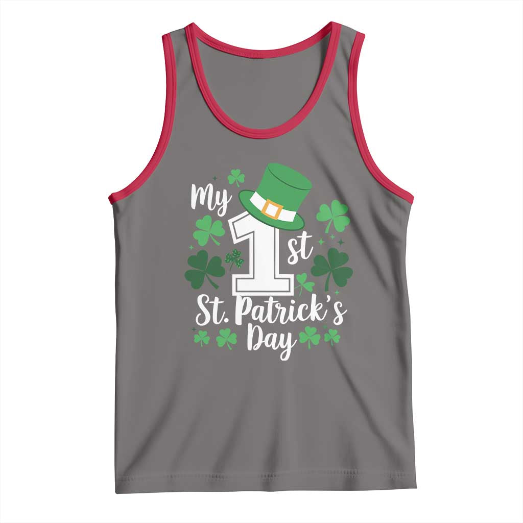Funny My 1st St Patrick's Day Tank Top Shamrock