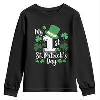 Funny My 1st St Patrick's Day Youth Sweatshirt Shamrock