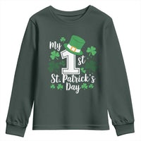 Funny My 1st St Patrick's Day Youth Sweatshirt Shamrock
