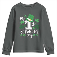 Funny My 1st St Patrick's Day Youth Sweatshirt Shamrock
