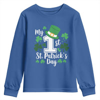 Funny My 1st St Patrick's Day Youth Sweatshirt Shamrock