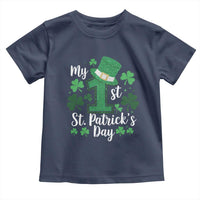 Funny My 1st St Patrick's Day Toddler T Shirt Shamrock Glitter Print