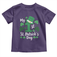 Funny My 1st St Patrick's Day Toddler T Shirt Shamrock Glitter Print