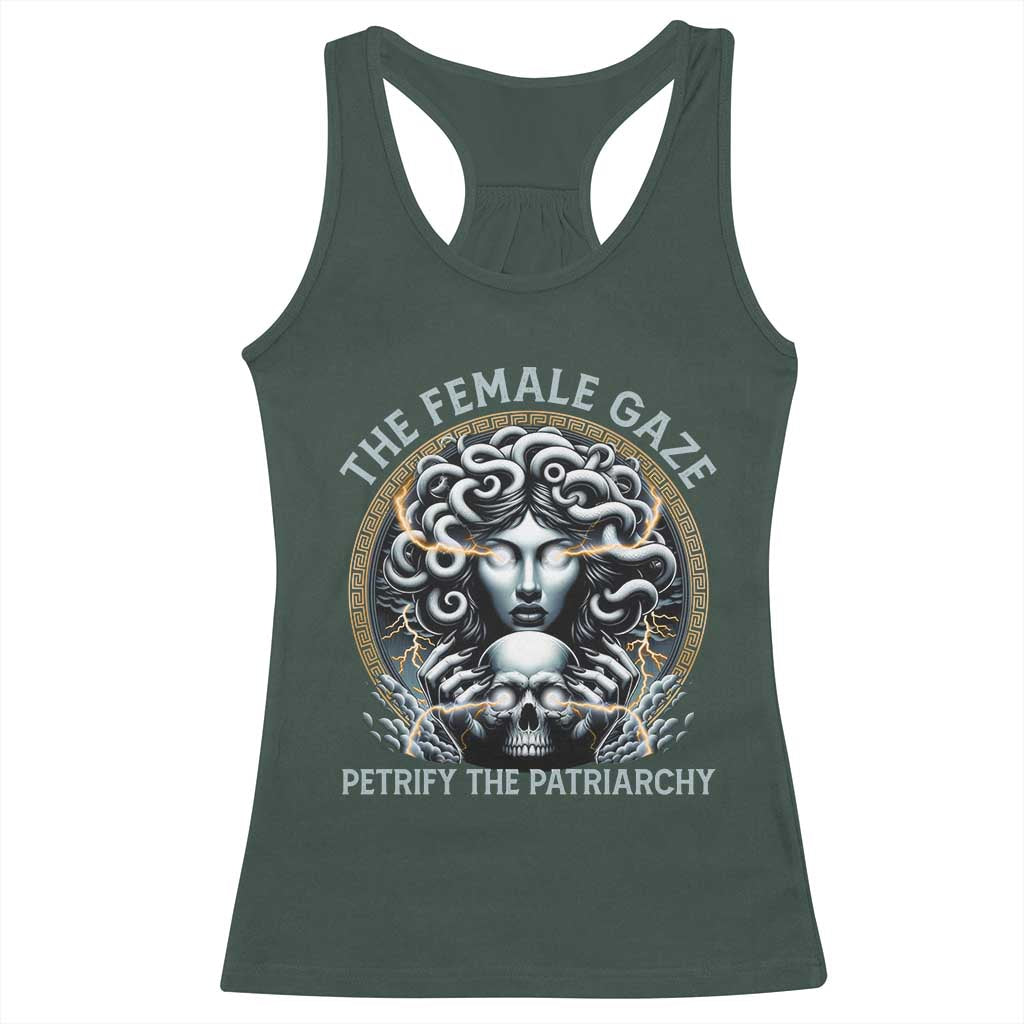 The Female Gaze Petrify The Patriarchy Racerback Tank Top Feminist