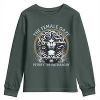 The Female Gaze Petrify The Patriarchy Youth Sweatshirt Feminist
