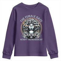 The Female Gaze Petrify The Patriarchy Youth Sweatshirt Feminist
