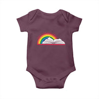 Take A Look It's In A Book Baby Onesie Reader Lover Librarian Rainbow