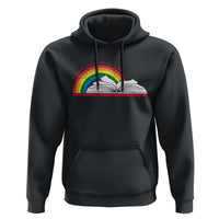 Take A Look It's In A Book Hoodie Reader Lover Librarian Rainbow