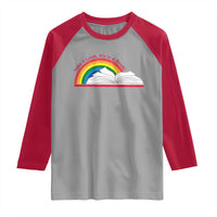 Take A Look It's In A Book Raglan Shirt Reader Lover Librarian Rainbow