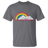 Take A Look It's In A Book T Shirt Reader Lover Librarian Rainbow